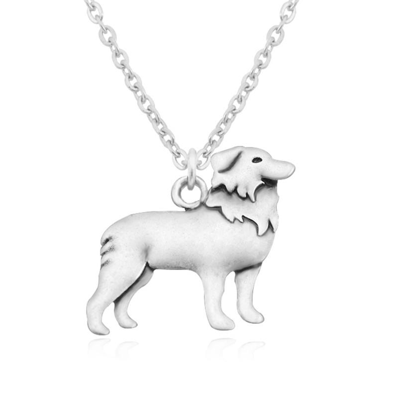 Vintage Silver Color Stainless Steel Long Chains Border Collie Pendant Kolye Anime Dog Long Necklace Collier Femme Necklaces
Vintage Silver Color Stainless Steel Long Chains Border Collie Pendant Kolye Anime Dog Long Necklace Collier Femme Necklaces