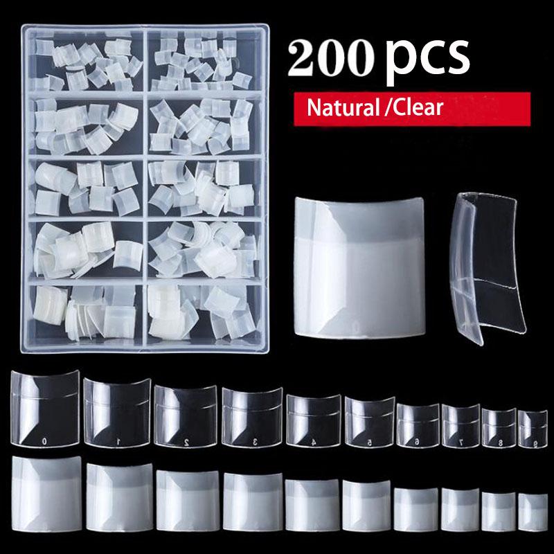 False Nails 200pcs Short French Half Fake European Ballerina Full Nail Art Tips Beauty Artificial Natural Clear, Red;gold
False Nails 200pcs Short French Half Fake European Ballerina Full Nail Art Tips Beauty Artificial Natural Clear, Red;gold