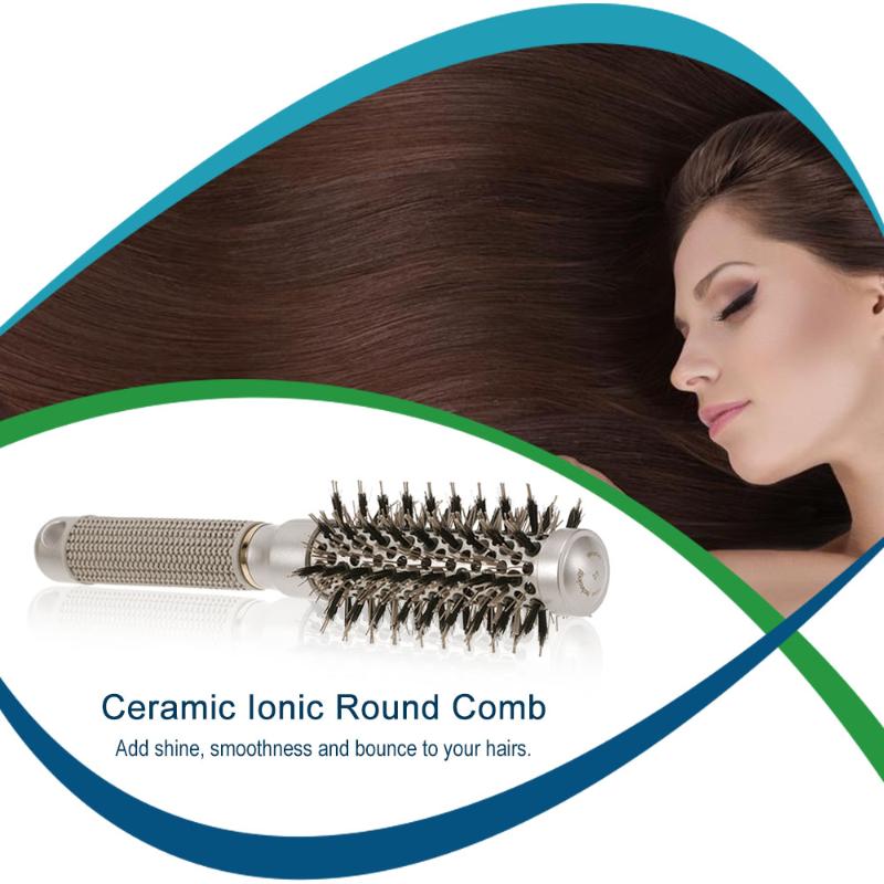 1Pc Ceramic Ionic Round Comb Bristle Nylon Hair Roll Brush Nano Thermal Hair Curling Styling Comb Rubber Handle Brush
1Pc Ceramic Ionic Round Comb Bristle Nylon Hair Roll Brush Nano Thermal Hair Curling Styling Comb Rubber Handle Brush