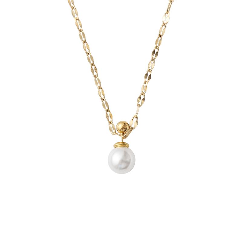 Titanium Faux Pearl Bulb Necklace Women Stainless Steel Jewelry Designer T Show Runway Party Gown Wedding Japan Korean Ins
Titanium Faux Pearl Bulb Necklace Women Stainless Steel Jewelry Designer T Show Runway Party Gown Wedding Japan Korean Ins