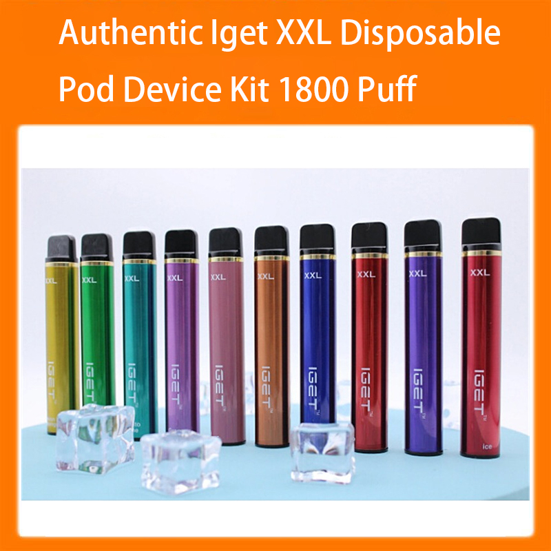 100% Original Authentic iget xxl Disposable Pod Device 1800 puffs Pre-Filled Vape Empty Pen 7ml Cartridges 950mAh E-cigarettes Free DHL
100% Original Authentic iget xxl Disposable Pod Device 1800 puffs Pre-Filled Vape Empty Pen 7ml Cartridges 950mAh E-cigarettes Free DHL