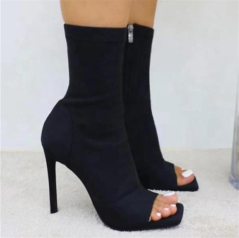 Women Boots Sexy Peep Toe Ankle Boots 2020 Woman Fashion Zip High Heels Female Big Size 43 Ladies Autumn Pumps Women's Shoes, Black
Women Boots Sexy Peep Toe Ankle Boots 2020 Woman Fashion Zip High Heels Female Big Size 43 Ladies Autumn Pumps Women's Shoes, Black