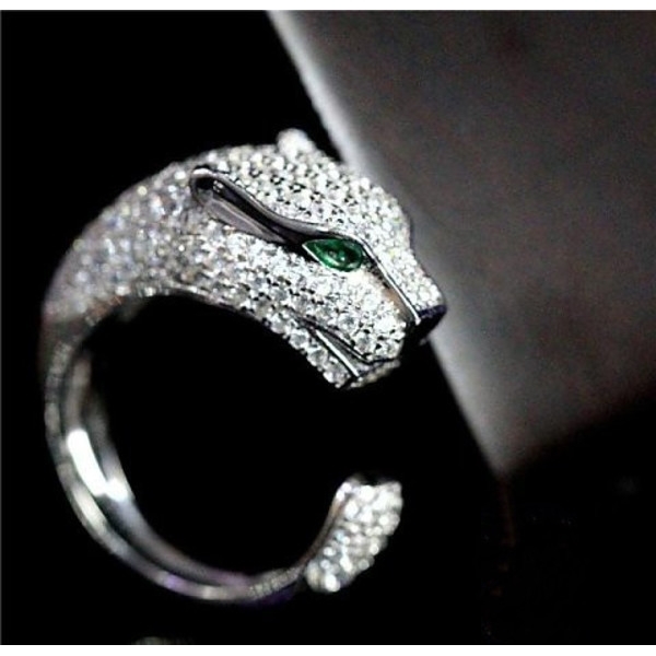 Men 925 Sterling Silver Leopard Animal Finger Paved Cubic Zircon Panther Green Eyes Open Ring Women Party Fine Wedding Y1128
Men 925 Sterling Silver Leopard Animal Finger Paved Cubic Zircon Panther Green Eyes Open Ring Women Party Fine Wedding Y1128
