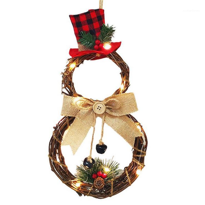Snowman Shape Christmas Wreath Pendant Led Wreath Wall Hanging Xmas Garland Christmas Decorations For Home1, As pic
Snowman Shape Christmas Wreath Pendant Led Wreath Wall Hanging Xmas Garland Christmas Decorations For Home1, As pic