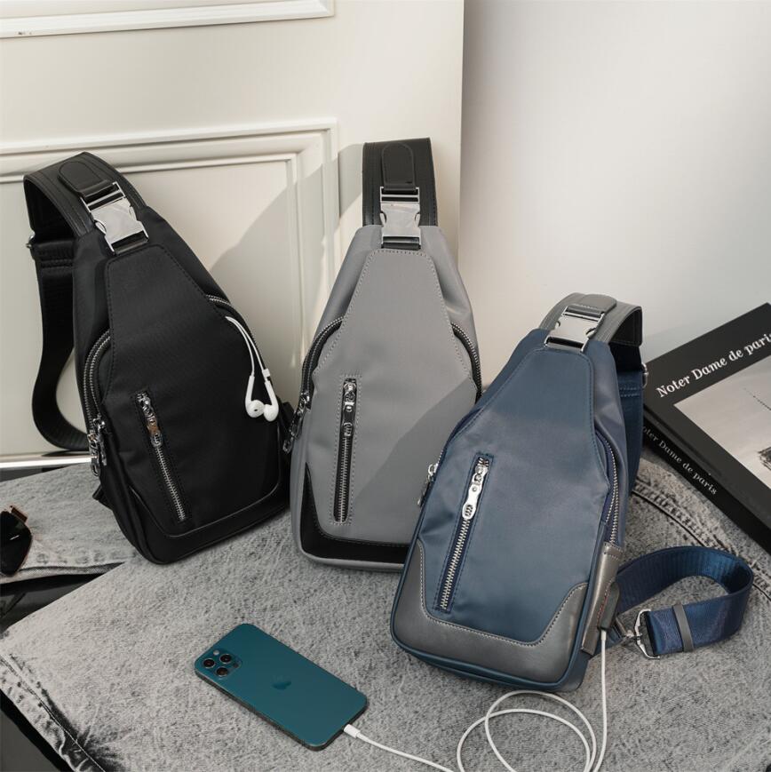 Wholesale factory mens shoulder bags waterproof wear-resistant Oxford casual chest bag simple contrast color men backpack street trend leather handbag, Blue(boutique box)
Wholesale factory mens shoulder bags waterproof wear-resistant Oxford casual chest bag simple contrast color men backpack street trend leather handbag, Blue(boutique box)