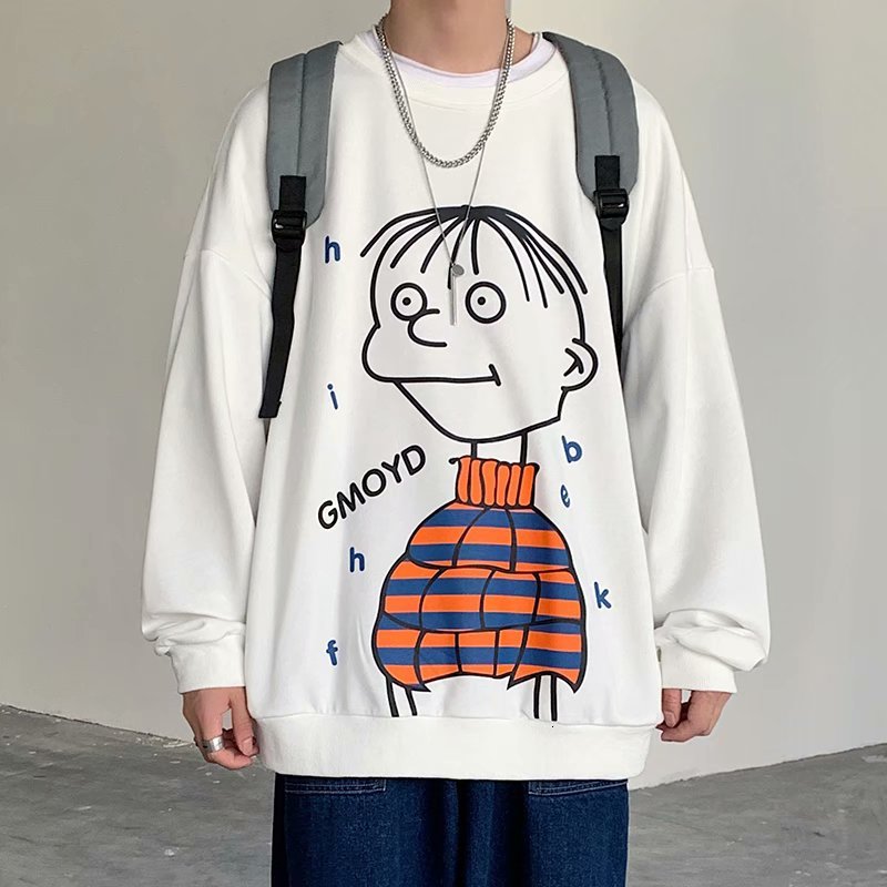 Male Sweatshirt 2021 Spring New Winter Released Long Sleeves Around and Female Neck Youth M- B0WS, Black
Male Sweatshirt 2021 Spring New Winter Released Long Sleeves Around and Female Neck Youth M- B0WS, Black