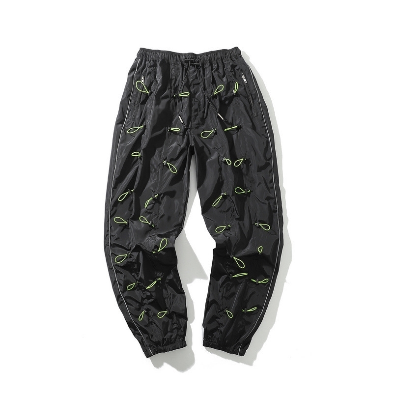 IEFB /men's and women's wear High-quality functional drawstring Sweatpants autumn streetwear new casual loose pants 9Y1317 201027