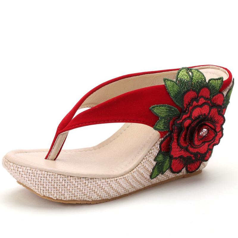 BONJOMARISA The Large Size 43 Female Slippers Mixed Color Platform Outside Flip Flops Wedges Floral Casual Summer Shoes Woman, White blue
BONJOMARISA The Large Size 43 Female Slippers Mixed Color Platform Outside Flip Flops Wedges Floral Casual Summer Shoes Woman, White blue