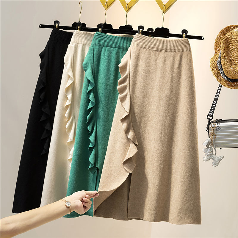 ruffled 2021 New women knitted and crocheted long a line autumn thick winter sweater midi skirt femme phallus y316 J0WA, Dark gray.
ruffled 2021 New women knitted and crocheted long a line autumn thick winter sweater midi skirt femme phallus y316 J0WA, Dark gray.