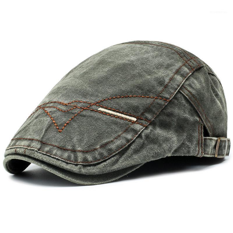 Fashion spring and autumn wild beret hats washed denim forward cap Korean fashion men's trendy hat hip-hop hats gorras1, Black
Fashion spring and autumn wild beret hats washed denim forward cap Korean fashion men's trendy hat hip-hop hats gorras1, Black