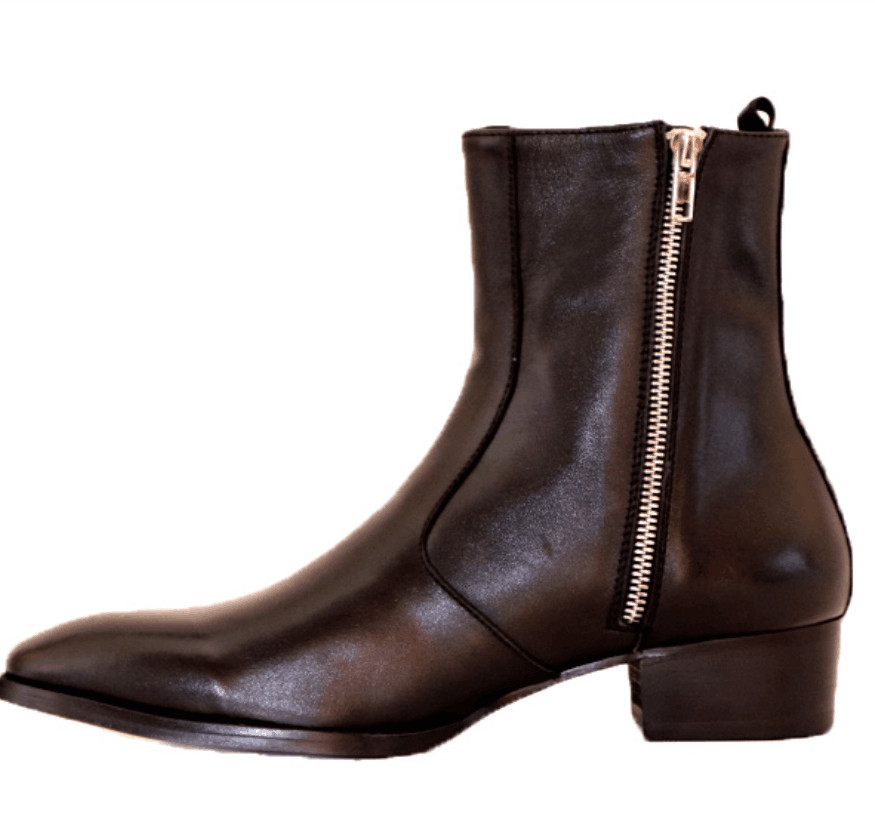 Martin men's autumn and winter genuine leather boots new list style British fashion trend side zipper pointed short breathable men's boots, As picture
Martin men's autumn and winter genuine leather boots new list style British fashion trend side zipper pointed short breathable men's boots, As picture