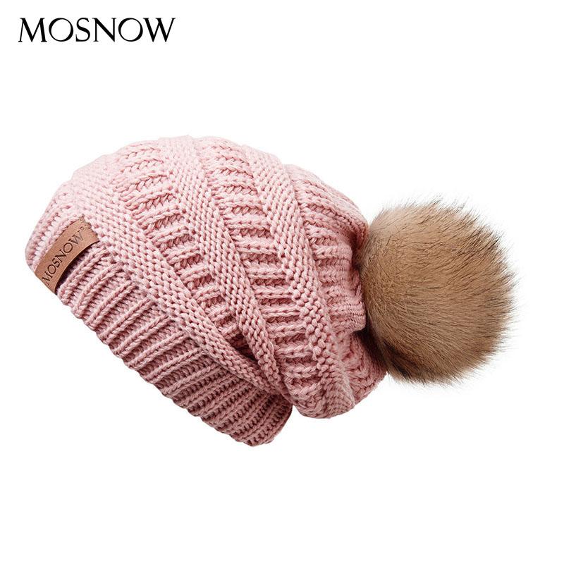 Winter Women Knitted Beanie Hat Female Striped Leather Tags Warm Caps With Fur Pom Pom Fashion Thick Solid Skullies Beanies, Dark grey
Winter Women Knitted Beanie Hat Female Striped Leather Tags Warm Caps With Fur Pom Pom Fashion Thick Solid Skullies Beanies, Dark grey