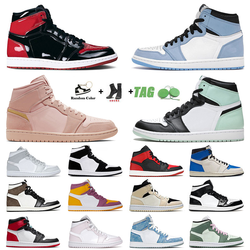 Jorden1s New Jumpman 1 1s Basketball Shoes Authentic Mens Womens Patent Panda High OG Dark Mocha Pink Mid Dutch Green Carbon Fiber Sports Sneakers Designer Trainers, A11 unc 36-46
Jorden1s New Jumpman 1 1s Basketball Shoes Authentic Mens Womens Patent Panda High OG Dark Mocha Pink Mid Dutch Green Carbon Fiber Sports Sneakers Designer Trainers, A11 unc 36-46