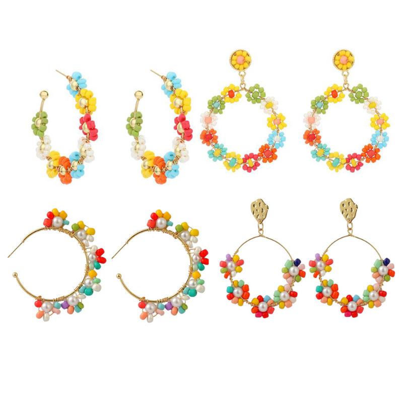 Wgoud Colorful Handmade Bead Daisy Flower Drop Earring New Design Bohemian High Quality Seed Bead Braid Dangle Earring For Women
Wgoud Colorful Handmade Bead Daisy Flower Drop Earring New Design Bohemian High Quality Seed Bead Braid Dangle Earring For Women