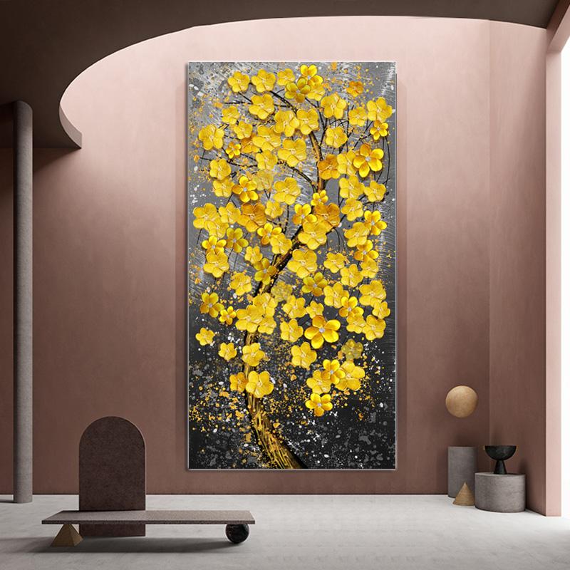 Modern Oil Painting Printed on Canvas Golden Yellow Rich Tree Flower Plant Art Posters and Prints Wall Picture for Living Room
Modern Oil Painting Printed on Canvas Golden Yellow Rich Tree Flower Plant Art Posters and Prints Wall Picture for Living Room