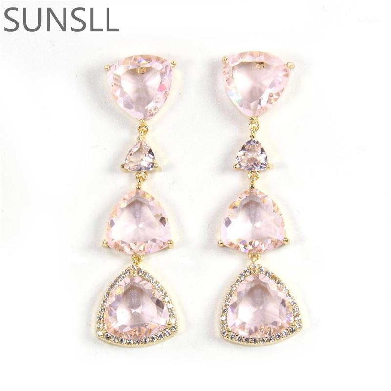 SUNSLL Gold / Silver Color copper pink cubic zirconia earrings ladies fashion party exquisite generous jewelry earrings1
SUNSLL Gold / Silver Color copper pink cubic zirconia earrings ladies fashion party exquisite generous jewelry earrings1