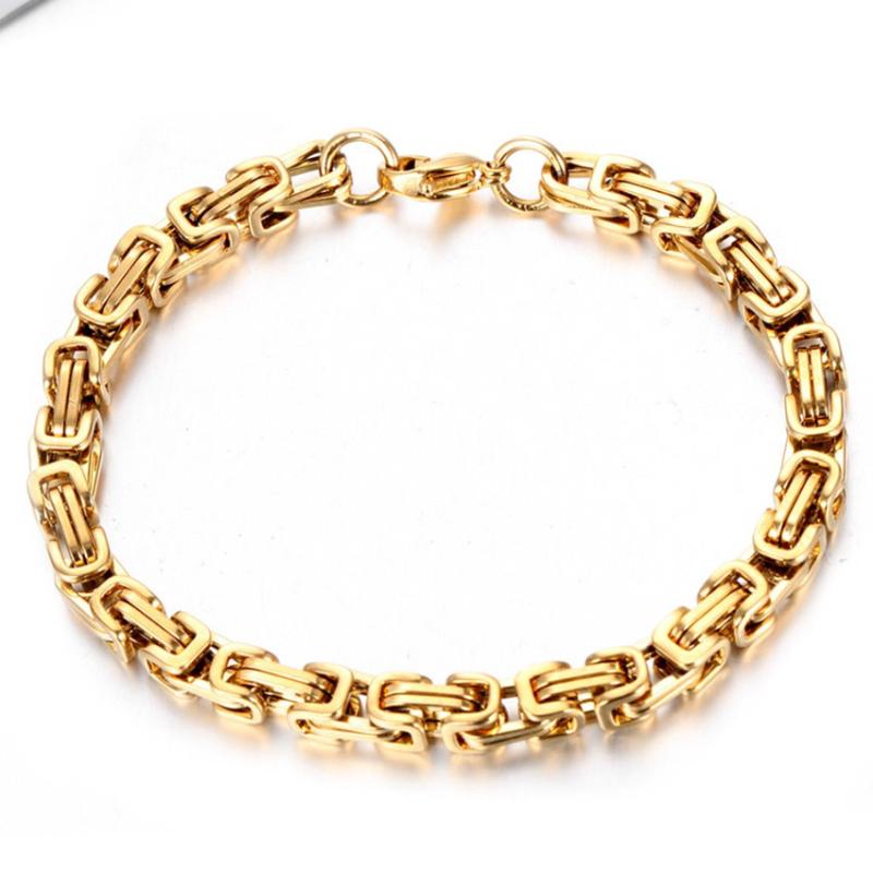 Light Yellow Gold Color Stainless Steel Link Chain Bracelet for Cool Men Metal Jewelry
Light Yellow Gold Color Stainless Steel Link Chain Bracelet for Cool Men Metal Jewelry