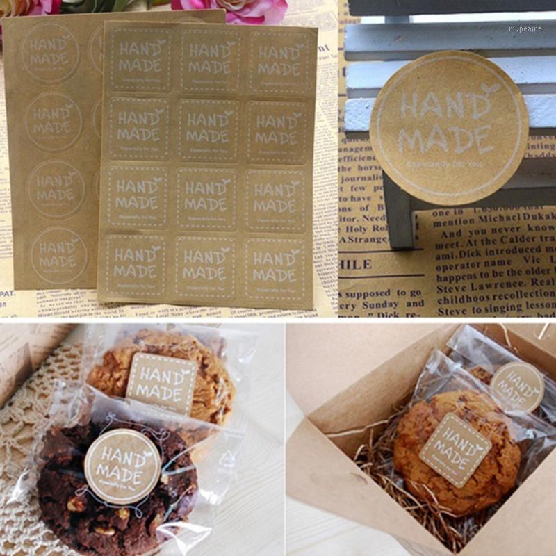 120pcs "HANDMADE" Round Square Stickers Merry Christmas Gift Packing Kraft Paper Label, For Baking Package Box / Bags / Label1
120pcs "HANDMADE" Round Square Stickers Merry Christmas Gift Packing Kraft Paper Label, For Baking Package Box / Bags / Label1