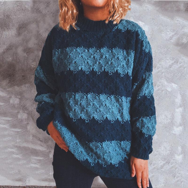 Women's Sweaters Vintage Women Autumn Winter Warm Striped Patchwork Loose Pullover Knitwear Casual Long Skeeve Sweater Pull Femme, White;black
Women's Sweaters Vintage Women Autumn Winter Warm Striped Patchwork Loose Pullover Knitwear Casual Long Skeeve Sweater Pull Femme, White;black