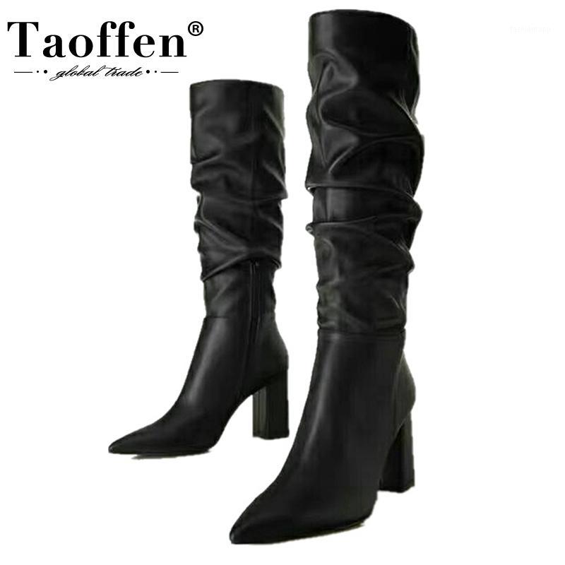 Taoffen Real Leather Over The Knee Boots Pointed Toe Thick High Heel Zipper Solid Color Winter Ladies Footwear Size 33-431, Black
Taoffen Real Leather Over The Knee Boots Pointed Toe Thick High Heel Zipper Solid Color Winter Ladies Footwear Size 33-431, Black