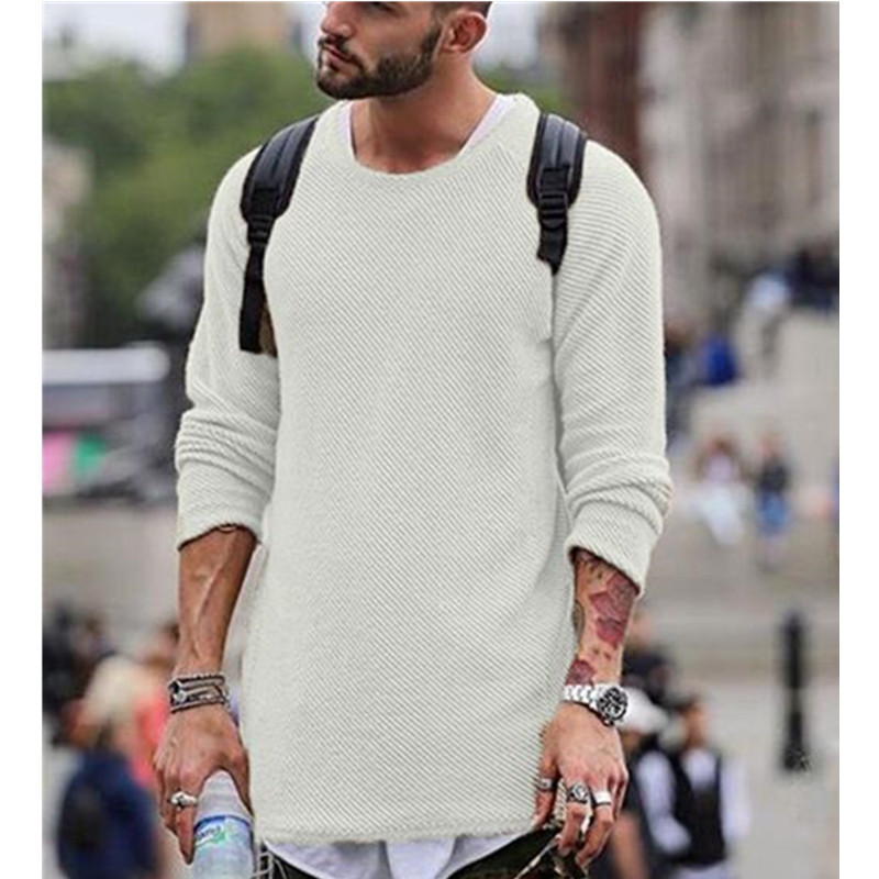 Autumn Casual Solid O Neck Sweater Men Pullover Sweaters Casual Jumper Male Knitted 201028