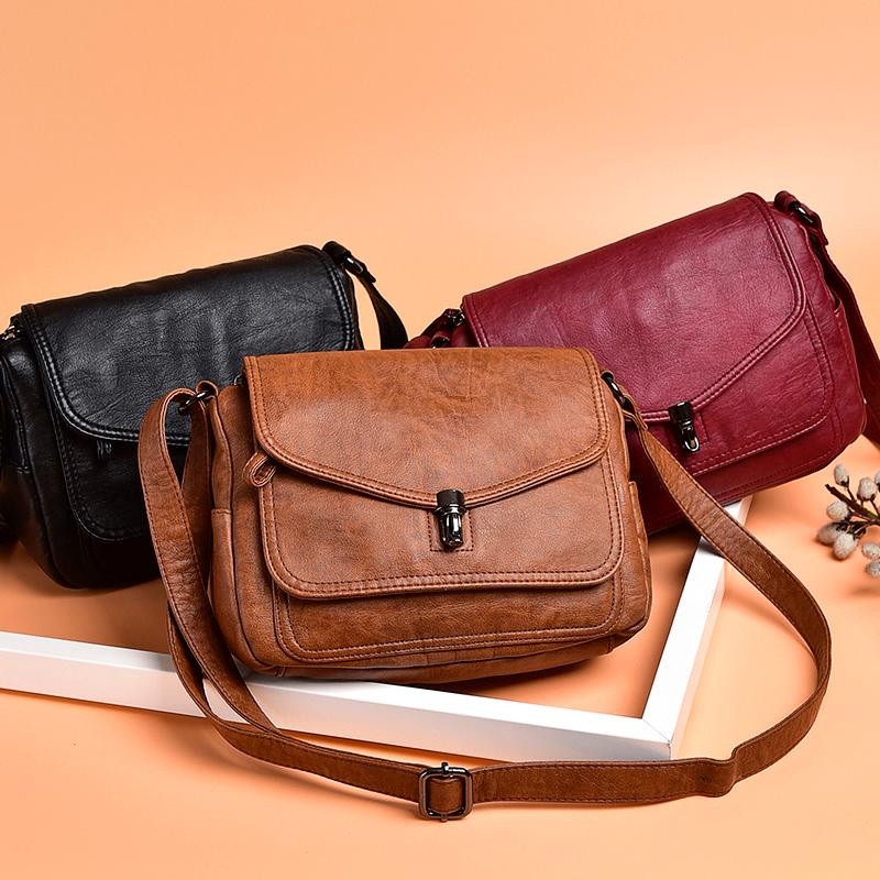 Vintage Shoulder Messenger Bags for Women 2020 New Purses and Handbags Soft Leather Crossbody Bags Casual Small Tote Bag bolsos, Black
Vintage Shoulder Messenger Bags for Women 2020 New Purses and Handbags Soft Leather Crossbody Bags Casual Small Tote Bag bolsos, Black