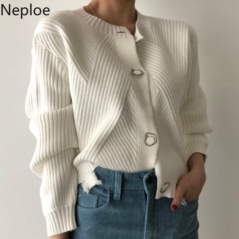 Neploe Korean Chic Cropped Cardigan Women Heavy Broken Edge Tassels Knitted Pullovers Single Breasted Sueter Coat Pull Femme, Gray
Neploe Korean Chic Cropped Cardigan Women Heavy Broken Edge Tassels Knitted Pullovers Single Breasted Sueter Coat Pull Femme, Gray