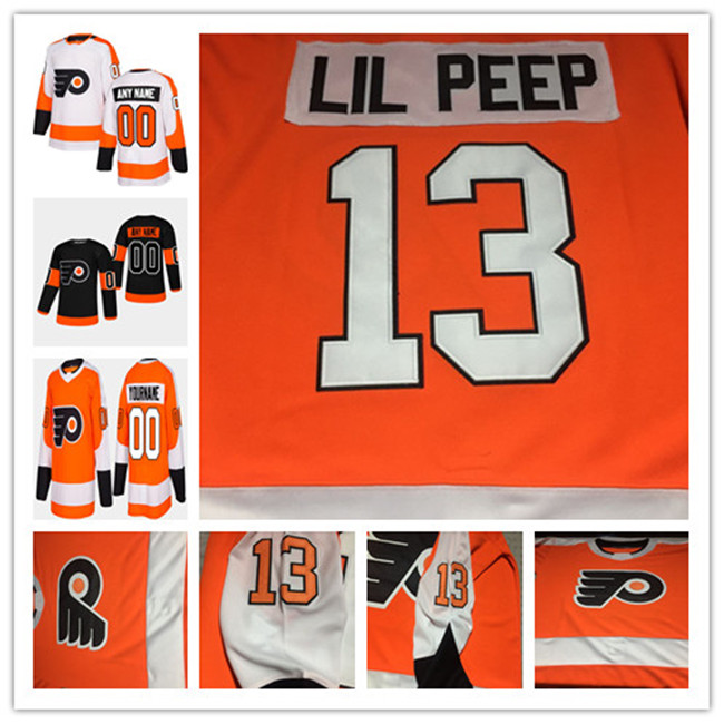 Custom Philadelphia Flyers #13 Lil Peep Fashion Star Hockey Jersey Men Women Youth Home Away Orange Black White Lil Peep Jerseys S-4XL, Black;red
Custom Philadelphia Flyers #13 Lil Peep Fashion Star Hockey Jersey Men Women Youth Home Away Orange Black White Lil Peep Jerseys S-4XL, Black;red
