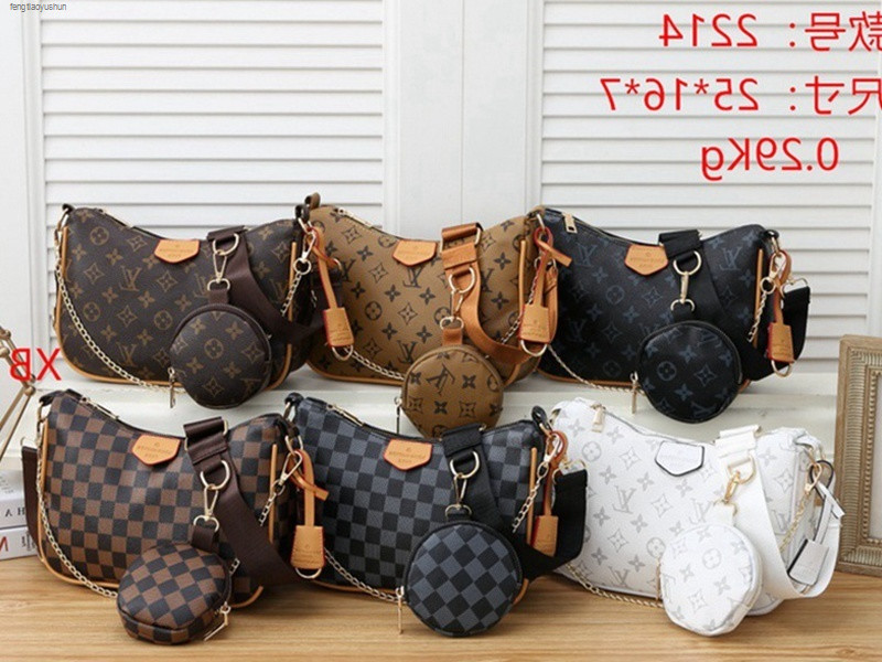 2021 Top quality 3 piece set bags women crossbody bag Genuine luxury handbags purses man lady tote bags Coin Purse three bag 221-6 59AB, Black flower
2021 Top quality 3 piece set bags women crossbody bag Genuine luxury handbags purses man lady tote bags Coin Purse three bag 221-6 59AB, Black flower