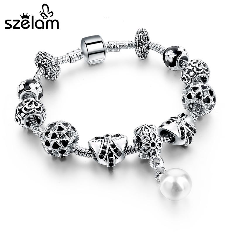 Charm Bracelets European Style Tibetan Silver Color Crystal For Women Original DIY Jewelry & Bangle SBR160041
Charm Bracelets European Style Tibetan Silver Color Crystal For Women Original DIY Jewelry & Bangle SBR160041