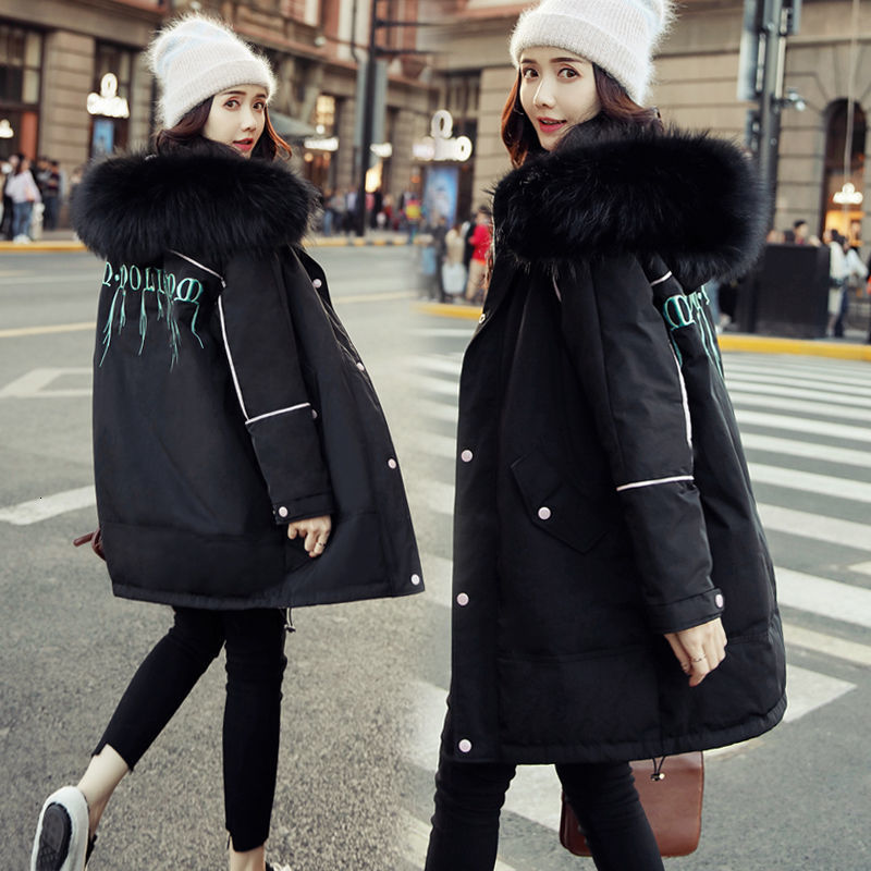 2021 Women' Winter Jacket New Thick Warm Coat Fashion Fur Coller Hooded Cotton Padded Parkas Female Wadding Clothing Black Y648 Hixf, Creamy-white
2021 Women' Winter Jacket New Thick Warm Coat Fashion Fur Coller Hooded Cotton Padded Parkas Female Wadding Clothing Black Y648 Hixf, Creamy-white