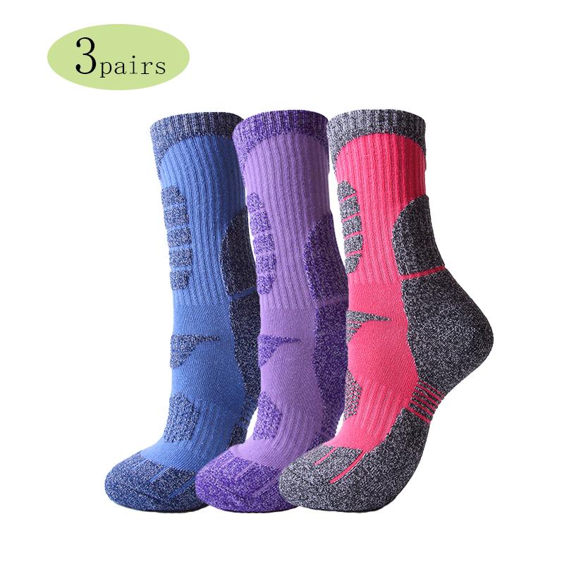 3 Pairs Skiing Socks for Women Fitness Hiking Sports Ski Socks Cotton Towel Bottom Jogging Walking Snowboarding, Purple 
3 Pairs Skiing Socks for Women Fitness Hiking Sports Ski Socks Cotton Towel Bottom Jogging Walking Snowboarding, Purple