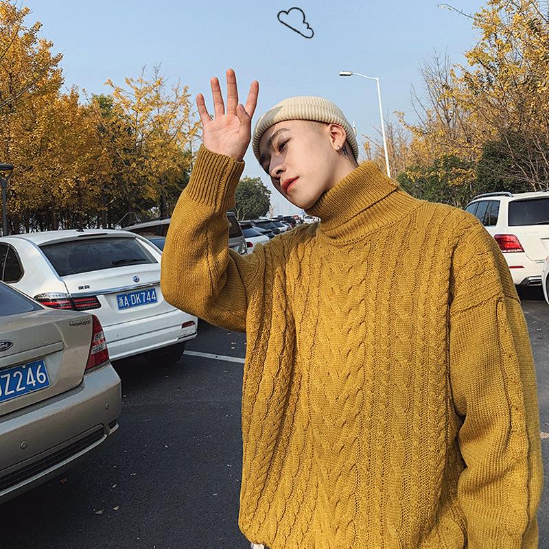 Turtleneck Twisted Sweater Men's Korean Autumn and Winter Trend Pullover Sweater Ins Hong Kong Style Loose Wild Bottoming Shirt, Black
Turtleneck Twisted Sweater Men's Korean Autumn and Winter Trend Pullover Sweater Ins Hong Kong Style Loose Wild Bottoming Shirt, Black