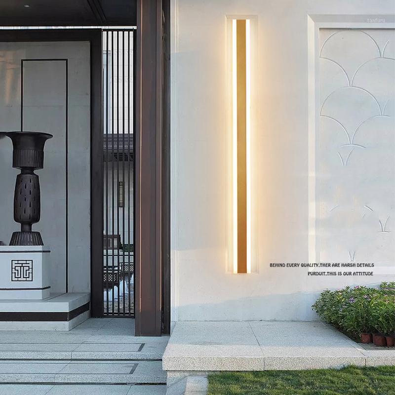 Modern IP65 Waterproof outdoor lights stainless steel Long LED wall lamp Gold Light Garden porch Sconce luminaire exterieur1
Modern IP65 Waterproof outdoor lights stainless steel Long LED wall lamp Gold Light Garden porch Sconce luminaire exterieur1