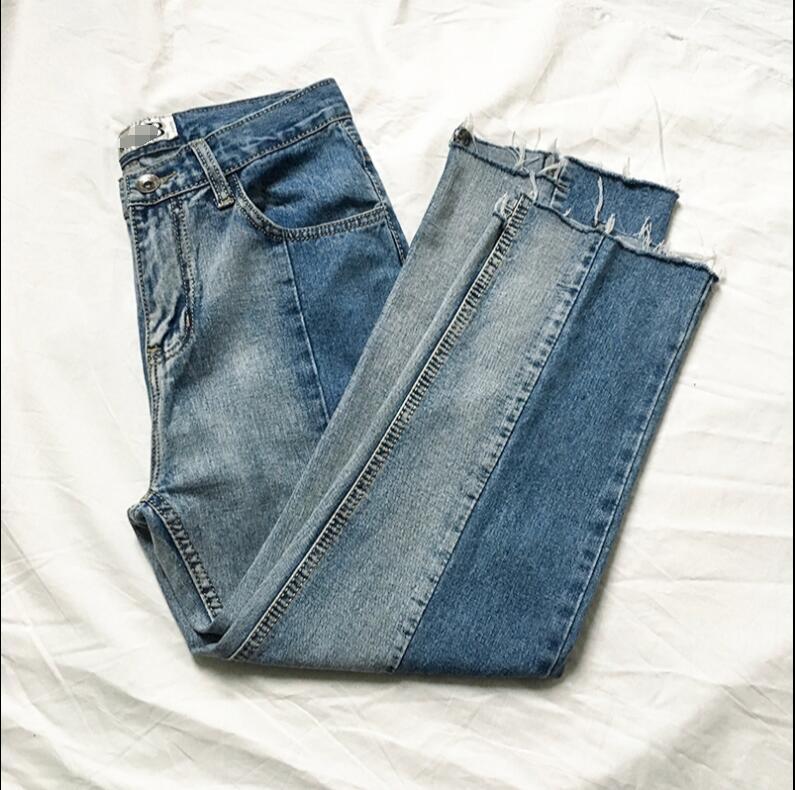 2021 New Made Korean Version of Male Jeans Young People Will See Loose Nine-cent Border Straight Pants. GUT2, Blue.
2021 New Made Korean Version of Male Jeans Young People Will See Loose Nine-cent Border Straight Pants. GUT2, Blue.