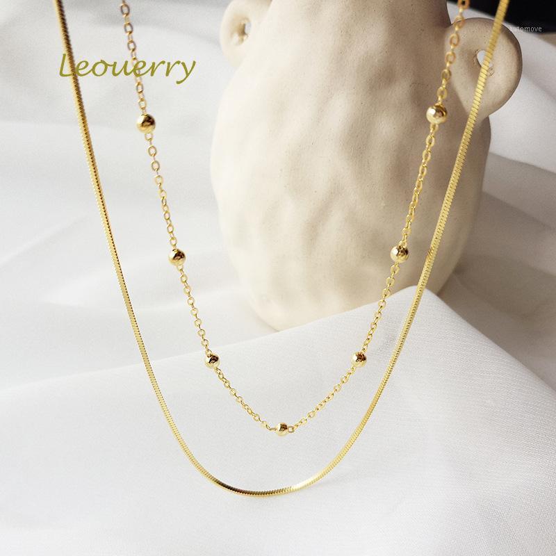 Leouerry 925 Sterling Silver Double Layer Chain Necklace Charms Snake Chain Bead Necklaces for Women Silver 925 Jewelry1
Leouerry 925 Sterling Silver Double Layer Chain Necklace Charms Snake Chain Bead Necklaces for Women Silver 925 Jewelry1