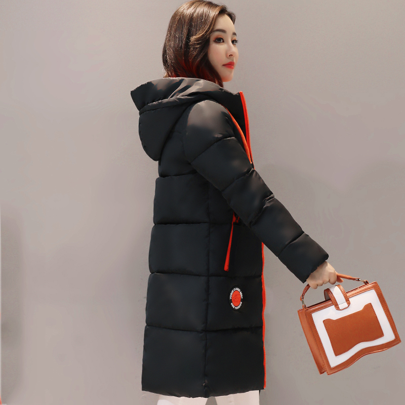 Winter jacket women Thick Long Womens Parkas Hooded Female Outwear Coat Cotton Padded Snow Wear Medium-Long 201019