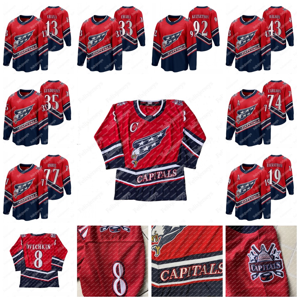 Youth Washington Capitals 2021 Reverse Retro Jersey Alex Ovechkin Zdeno Chara John Carlson T.J. Oshie Wilson Backstrom Lundqvist Kuznetsov, Red as pic men: size s-3xl
Youth Washington Capitals 2021 Reverse Retro Jersey Alex Ovechkin Zdeno Chara John Carlson T.J. Oshie Wilson Backstrom Lundqvist Kuznetsov, Red as pic men: size s-3xl