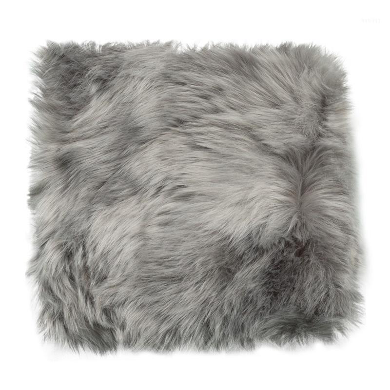 40/60cm Square Artificial Wool Rug Carpet Rectangle Soft Fur Carpet Long Hair Plain Mat Pad Washable Home Textile1, White 40x40cm 
40/60cm Square Artificial Wool Rug Carpet Rectangle Soft Fur Carpet Long Hair Plain Mat Pad Washable Home Textile1, White 40x40cm