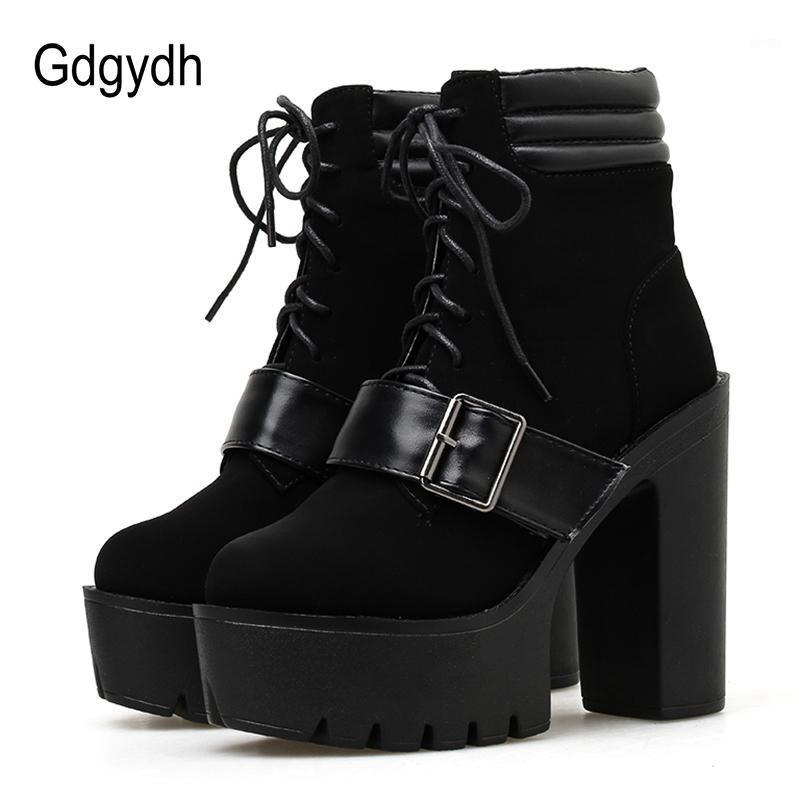 Gdgydh Spring Autumn Platform Boots Women Lace-up Chunky Heel Ankle Strap Elegant Shoes Flock Leather Black Gothic Wholesale1
Gdgydh Spring Autumn Platform Boots Women Lace-up Chunky Heel Ankle Strap Elegant Shoes Flock Leather Black Gothic Wholesale1