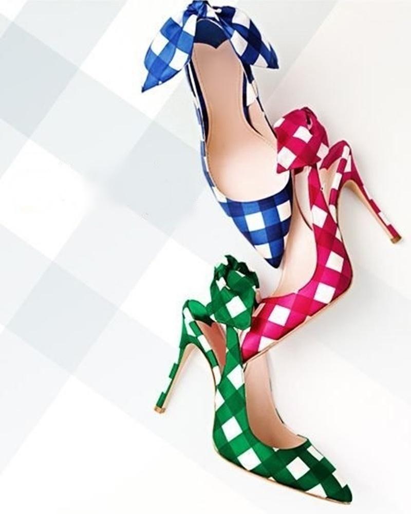Vintage Patatchwork Grid High Heels Pumps Pointed Toe Stiletto Heel Slingback Pumps Butterfly Knot Cut-out Dress Shoes1, Sky blue
Vintage Patatchwork Grid High Heels Pumps Pointed Toe Stiletto Heel Slingback Pumps Butterfly Knot Cut-out Dress Shoes1, Sky blue