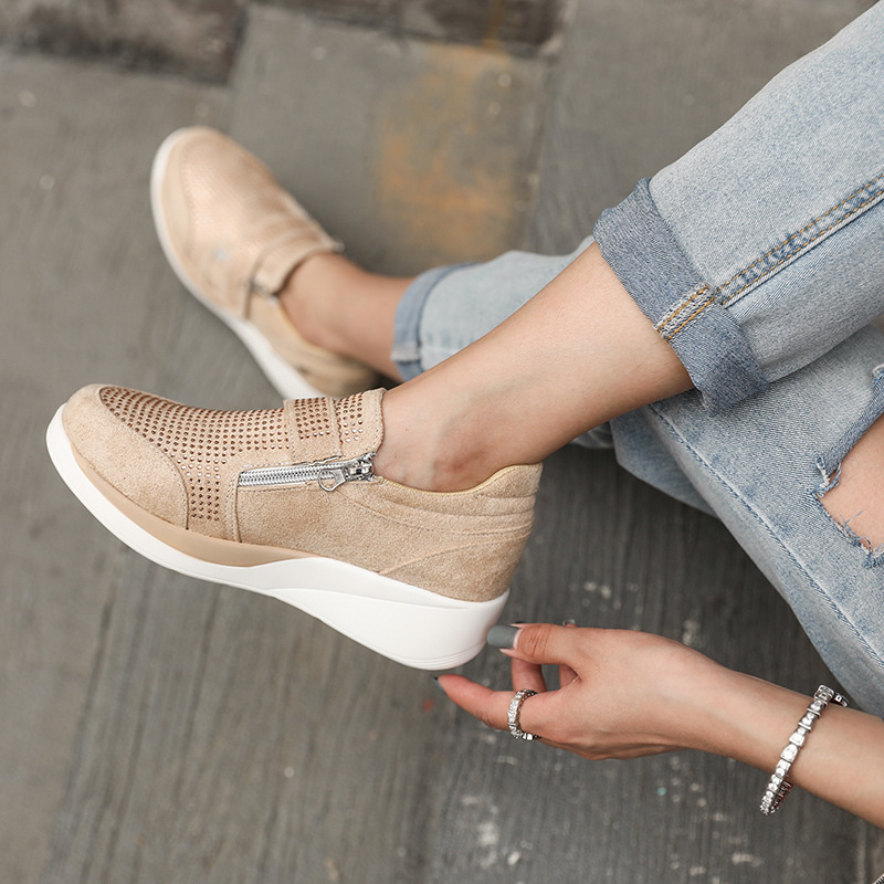 2021 The New Women's Shoes Spring Crystal Tennis Hook Loop Wedge Looping Ladies Women Vulcanized Fashion Bam8, Beige yellow.
2021 The New Women's Shoes Spring Crystal Tennis Hook Loop Wedge Looping Ladies Women Vulcanized Fashion Bam8, Beige yellow.