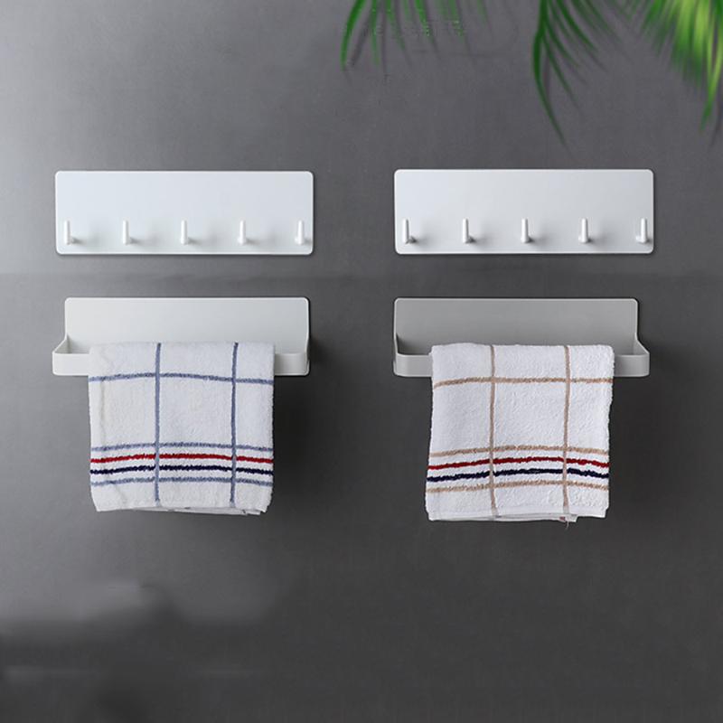 Adhesive Kitchen Bathroom Hanger Hook Modern Home Storage Shelf Holder Wall Mounted Towel Rack Punch Free Nail Free
Adhesive Kitchen Bathroom Hanger Hook Modern Home Storage Shelf Holder Wall Mounted Towel Rack Punch Free Nail Free