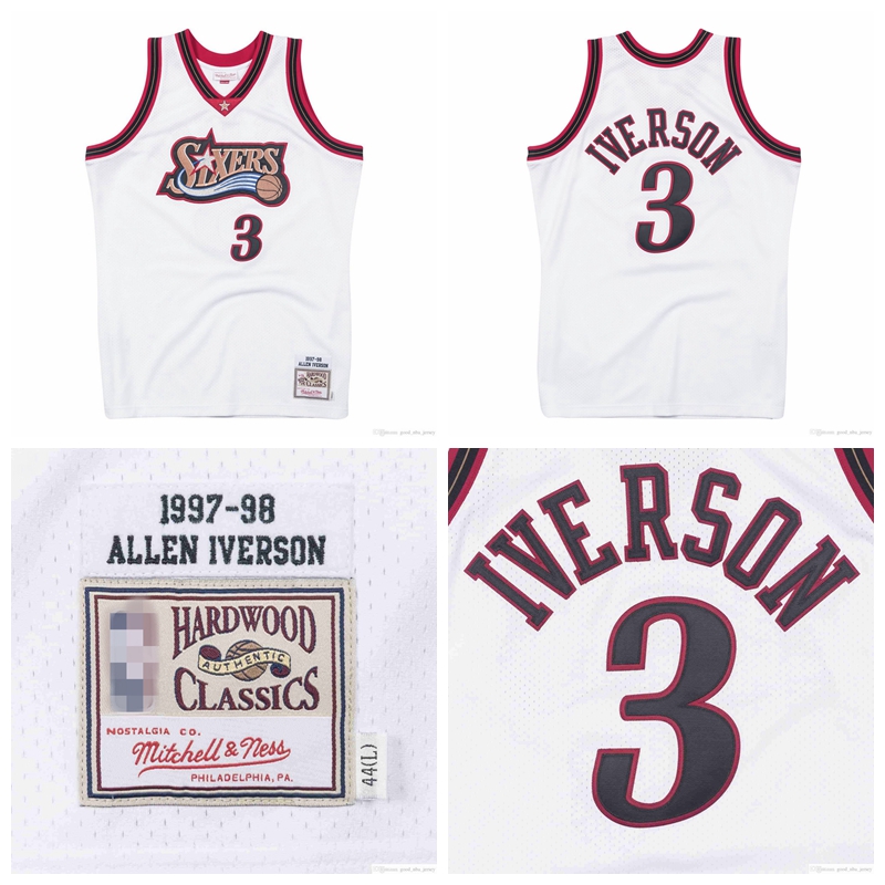 Men Youth Allen Iverson Mitchell & Ness Philadelphia 76ers Hardwoods Classics 1997-98 Home Authentic Jersey, Black;red
Men Youth Allen Iverson Mitchell & Ness Philadelphia 76ers Hardwoods Classics 1997-98 Home Authentic Jersey, Black;red