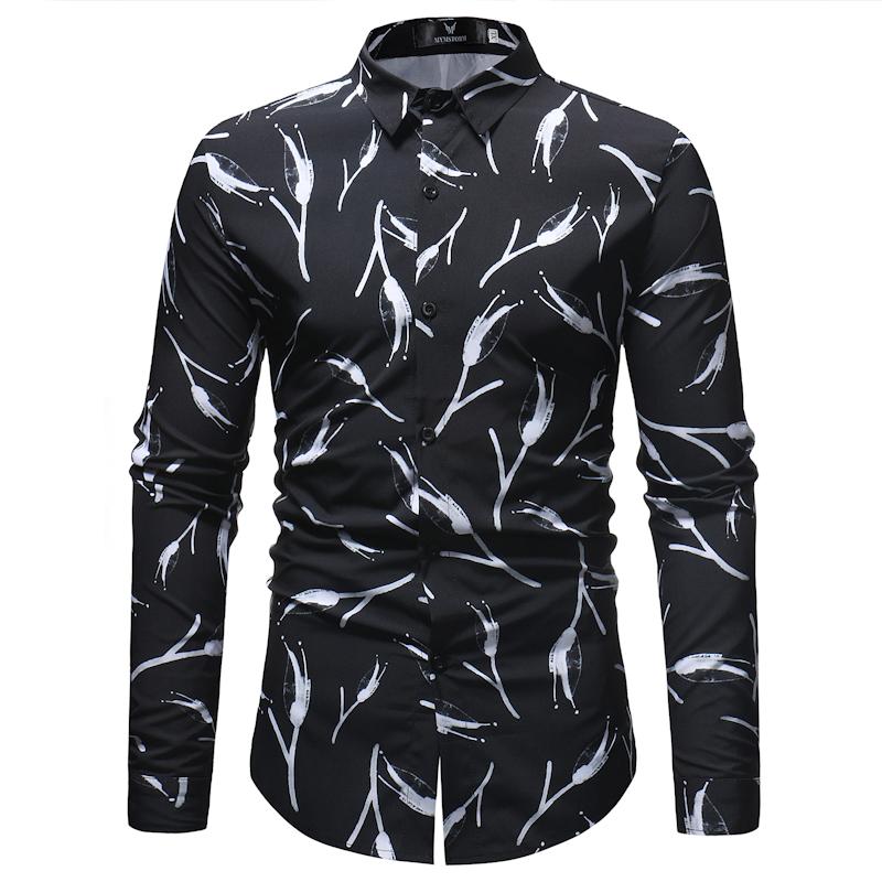 Fashion Branches Print Shirt Men 2020 Brand Slim Fit Long Sleeve Mens Dress Shirts Casual Wedding Party Social Shirt Male XXXL, Black
Fashion Branches Print Shirt Men 2020 Brand Slim Fit Long Sleeve Mens Dress Shirts Casual Wedding Party Social Shirt Male XXXL, Black