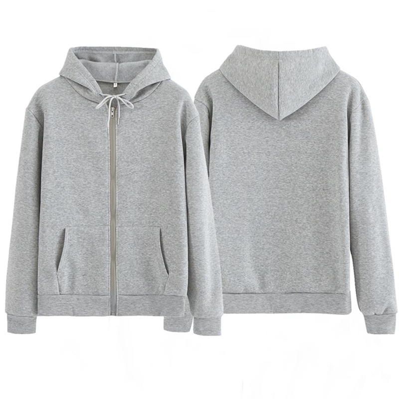 Women Sweatshirt Casual Solid Colors Oversized Full Zip-Up Hoodies Jacket Winter Velvet Thickening Warm Tops Long Sleeve 201103