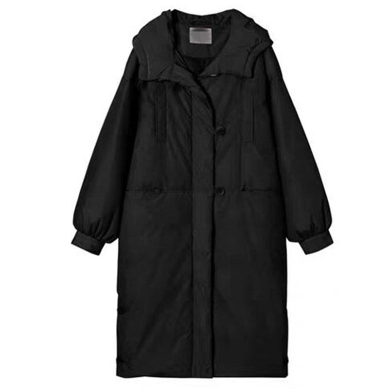 High Quality Arrival Winter Women Cotton Padded Jacket Loose Hooded Long Coat Thick Parkas Female Warm Outerwears D294 201017