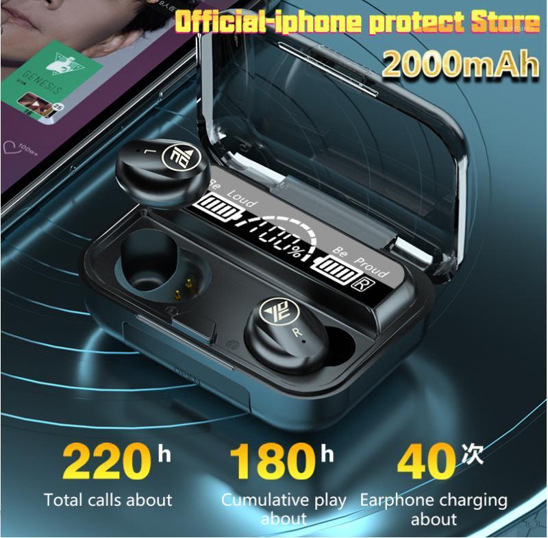 TWS M16 Bluetooth 5.1 Earphones 2000mah Charging Box Wireless Headphone Stereo Sports Waterproof Earbuds Headset with Microphone1, Black
TWS M16 Bluetooth 5.1 Earphones 2000mah Charging Box Wireless Headphone Stereo Sports Waterproof Earbuds Headset with Microphone1, Black