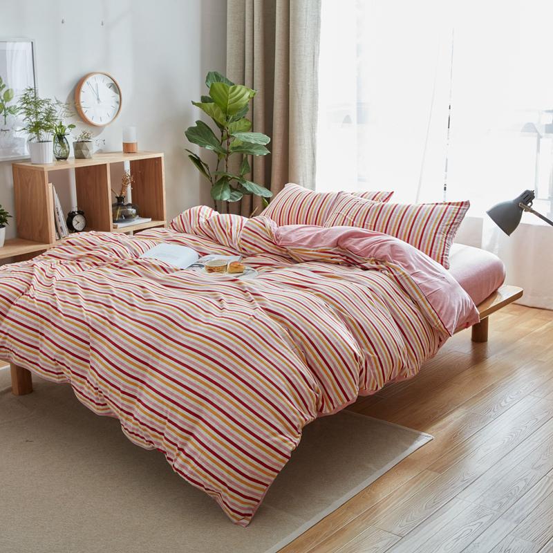100% Cotton beautiful stripe bedroom set 4pcs red pink orange striped duvet cover pillowcases solid pink fitted sheet queen king, As pic
100% Cotton beautiful stripe bedroom set 4pcs red pink orange striped duvet cover pillowcases solid pink fitted sheet queen king, As pic