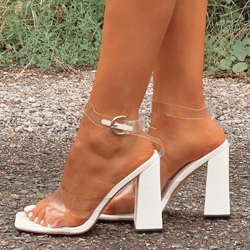 LTARTA 2021 Price Reduction Square Toe Chunky Heel Cross Sexy Transparent High Heels Large Size Women's Sandals ZL-665-2, White
LTARTA 2021 Price Reduction Square Toe Chunky Heel Cross Sexy Transparent High Heels Large Size Women's Sandals ZL-665-2, White